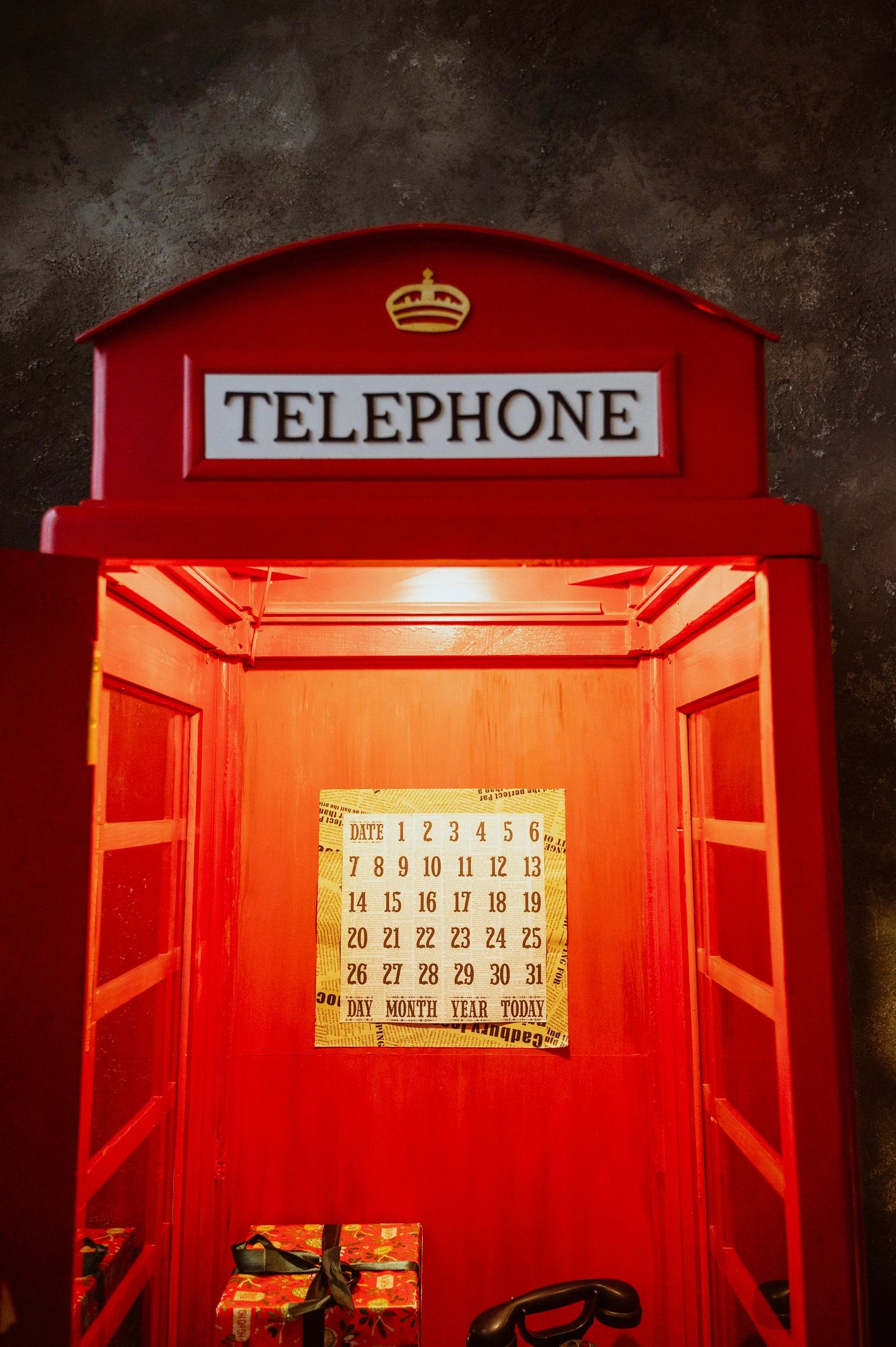 retro phone booth event