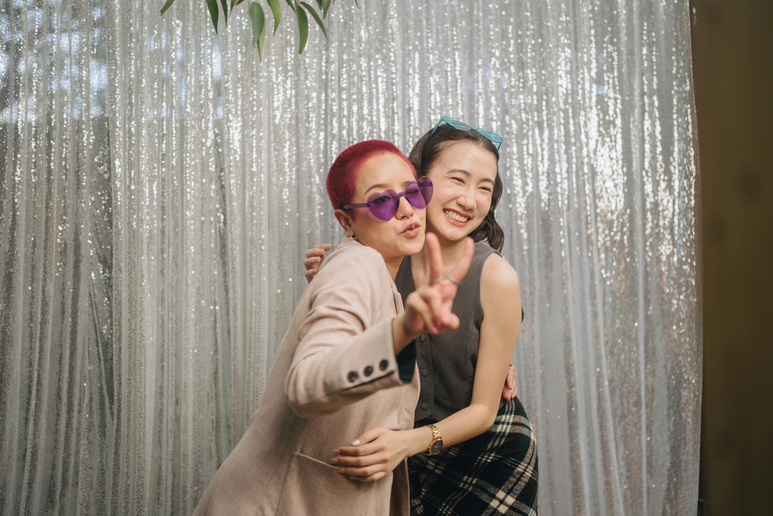 Modern photobooth setup at a luxury wedding