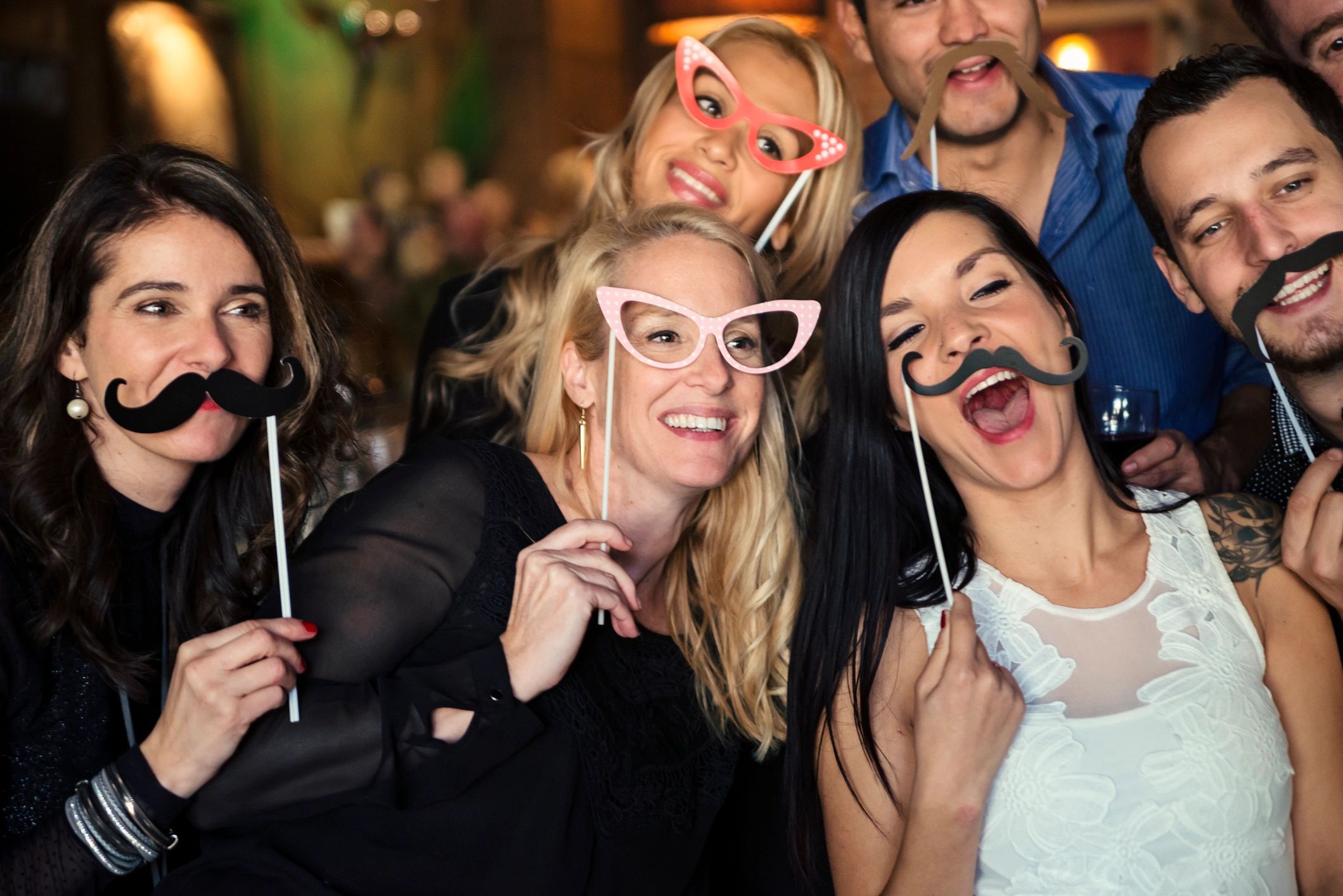 Interactive photobooth with custom props